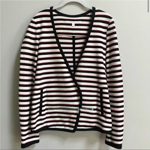 Veronica Beard Striped Knit Jacket Size 8